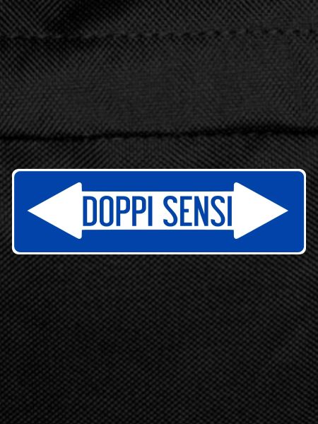 Double-sense road sign