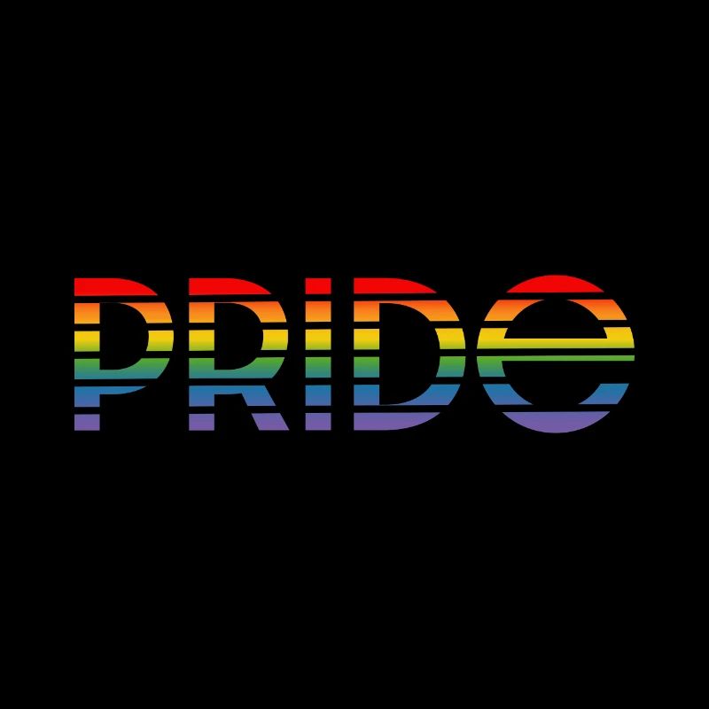 Pride rainbow black background