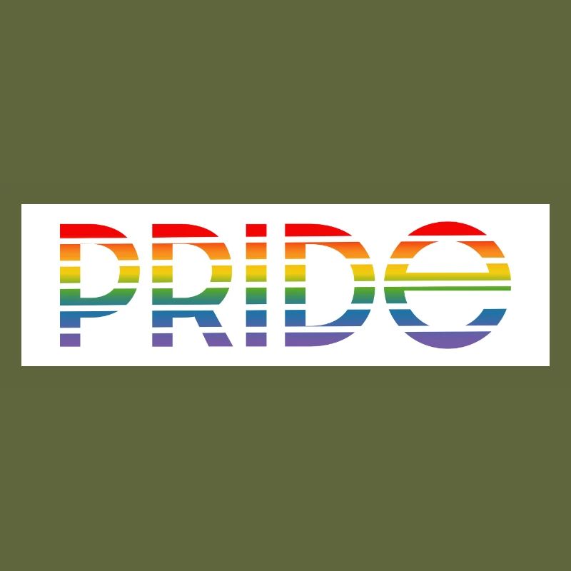 Pride rainbow white background