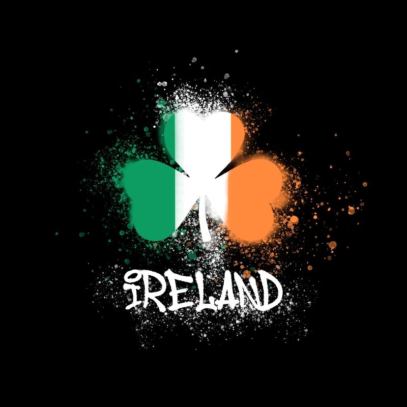 irlande,irlande,trèfle,graffiti,peinture