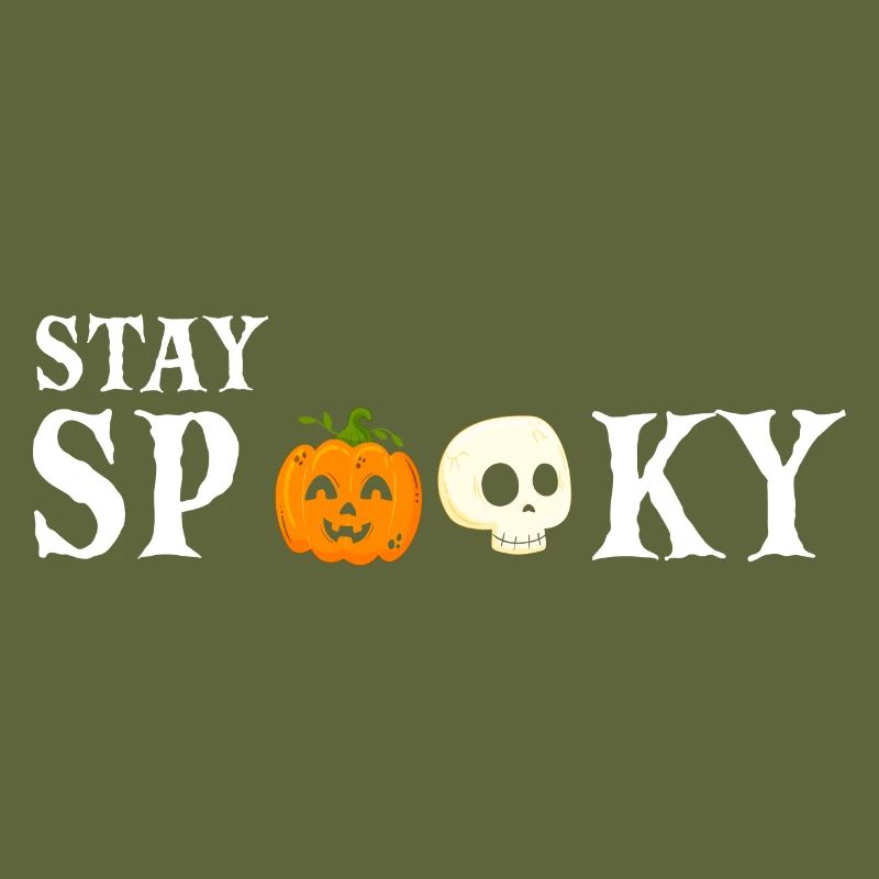 Restez effrayant Mignon Drôle Halloween Designs