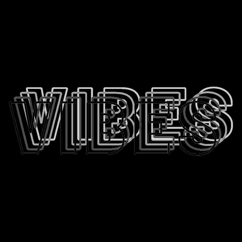 Vibes abstract black