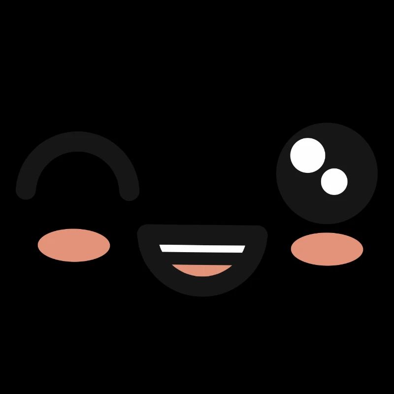 Winking kawaii face