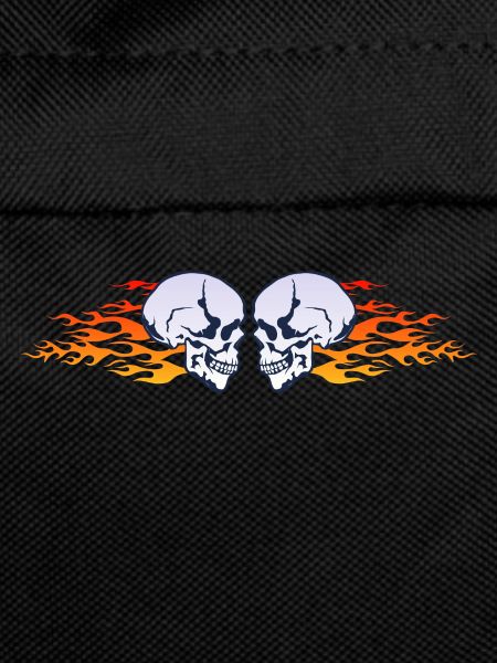 skull skull flame flame flame