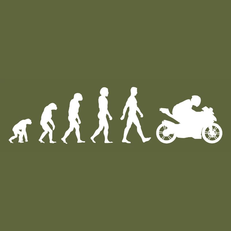 Motorrad Biker Motorradfahrer Evolution