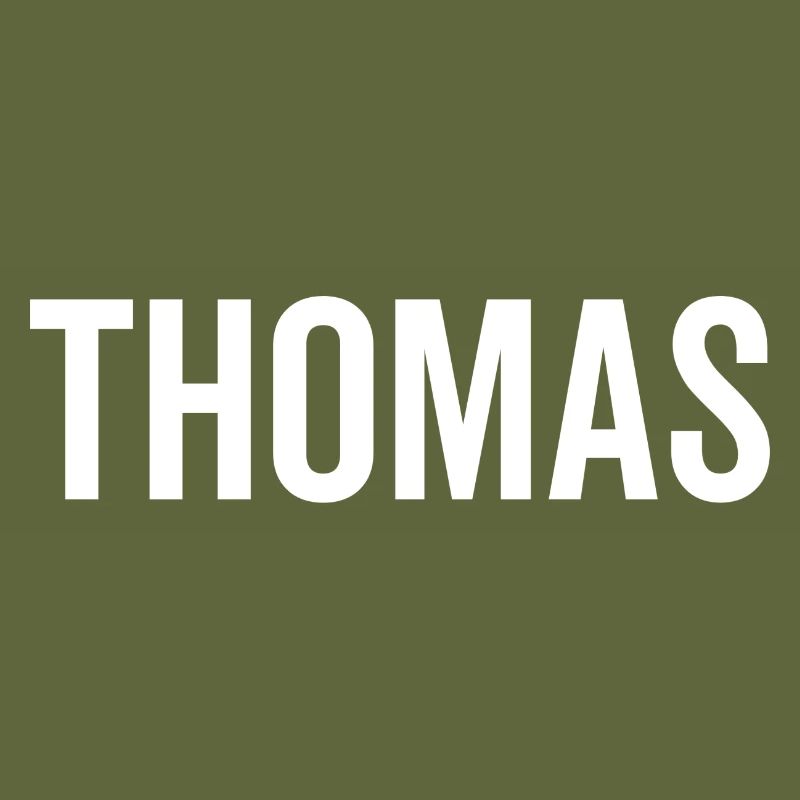 Thomas Custom Name Font Text Birthday