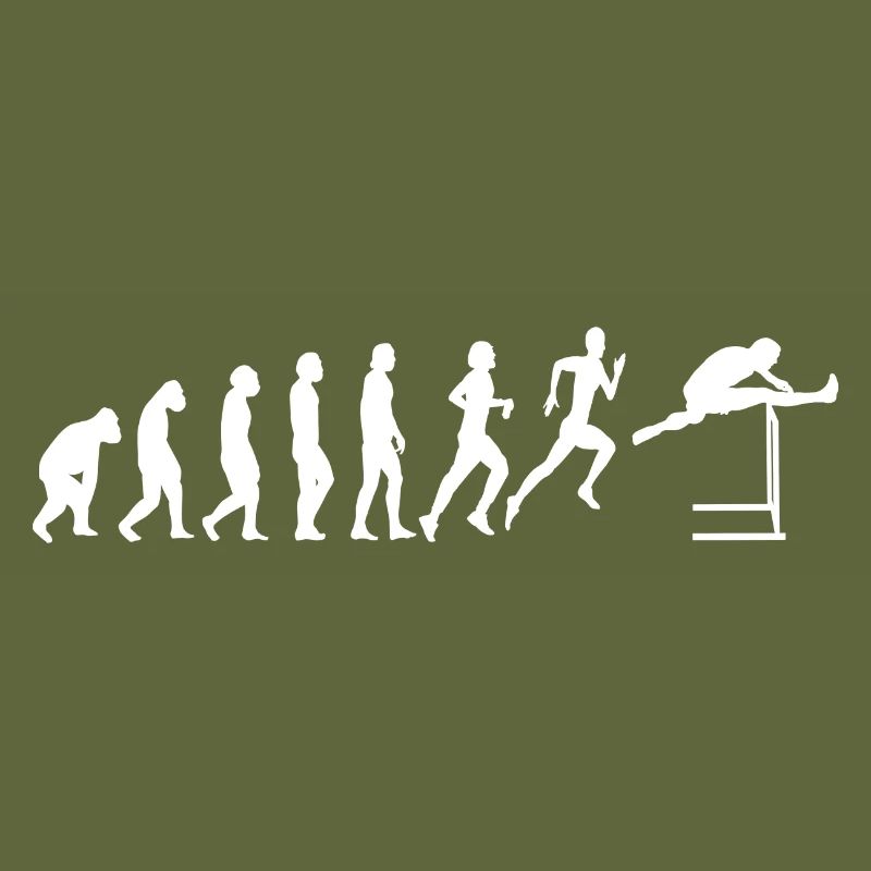 Hürdenlauf Leichtathletik Hürdenläufer Evolution
