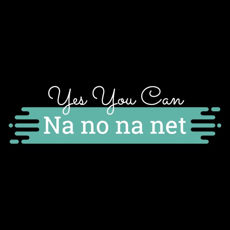 Na no na net - weißer Text
