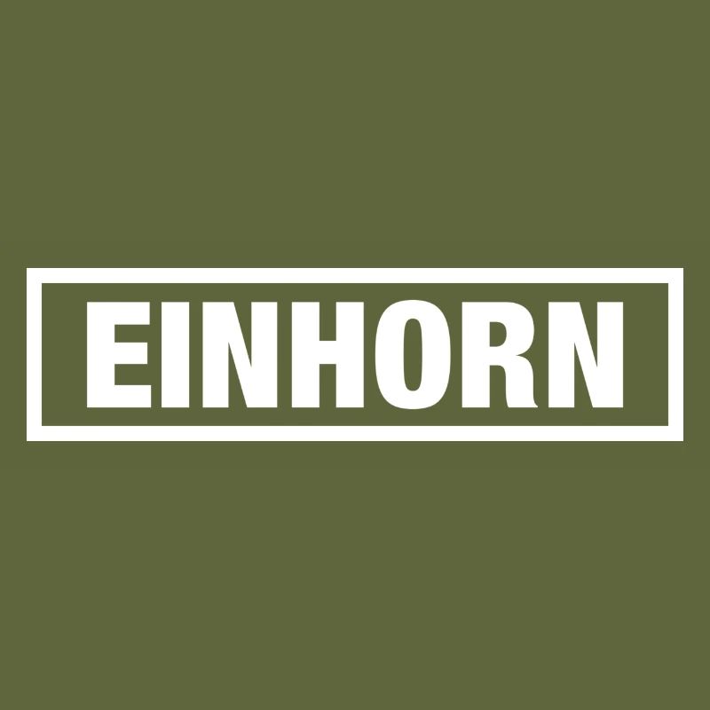 Einhorn Rahmen weiss big