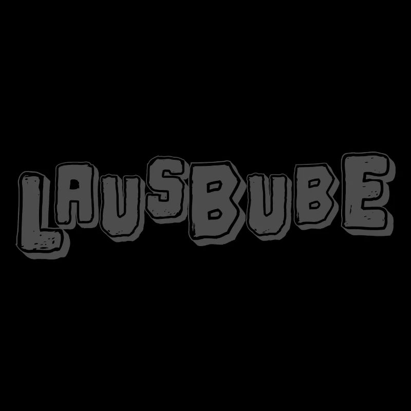 Lausbube Grau Design Spitzbuben Design