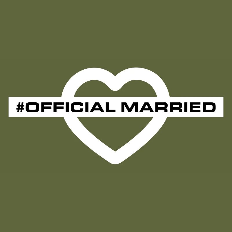Married Wedding Heart