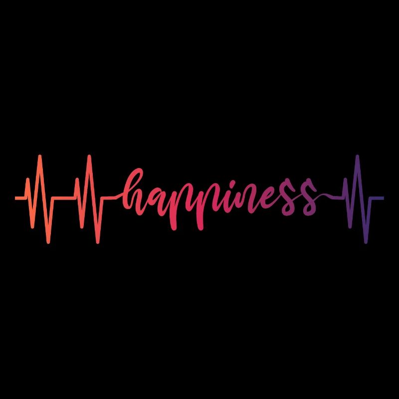 HEARTBEAT HAPPINESS GRADIENT RED DARK