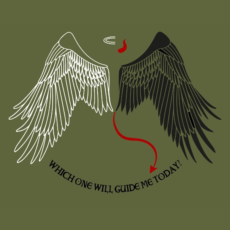Which One Will Guide Me Today – Angel Demon Devil