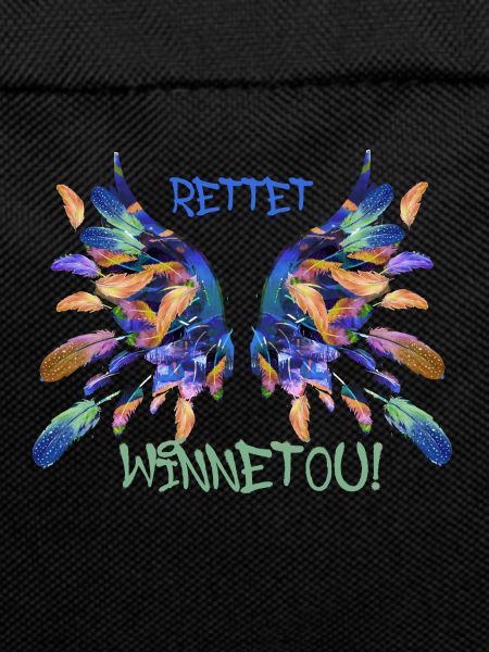 rettet winnetou ,iFlügel Malerei, illustration