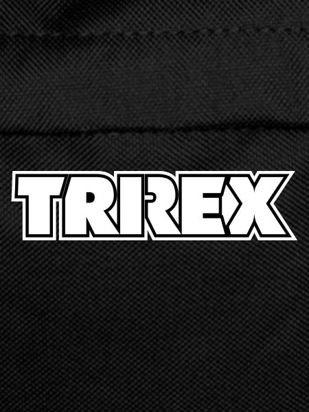 TRI REX lettering in white