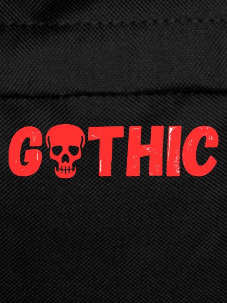 gothic with skull (in red)