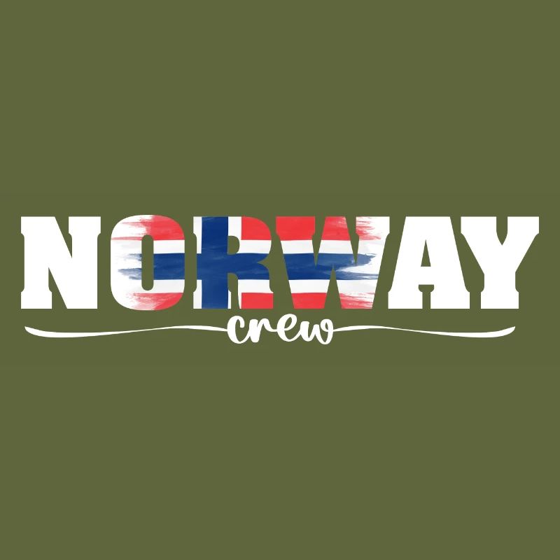 Norway Crew Flagge Urlaub Geschenk
