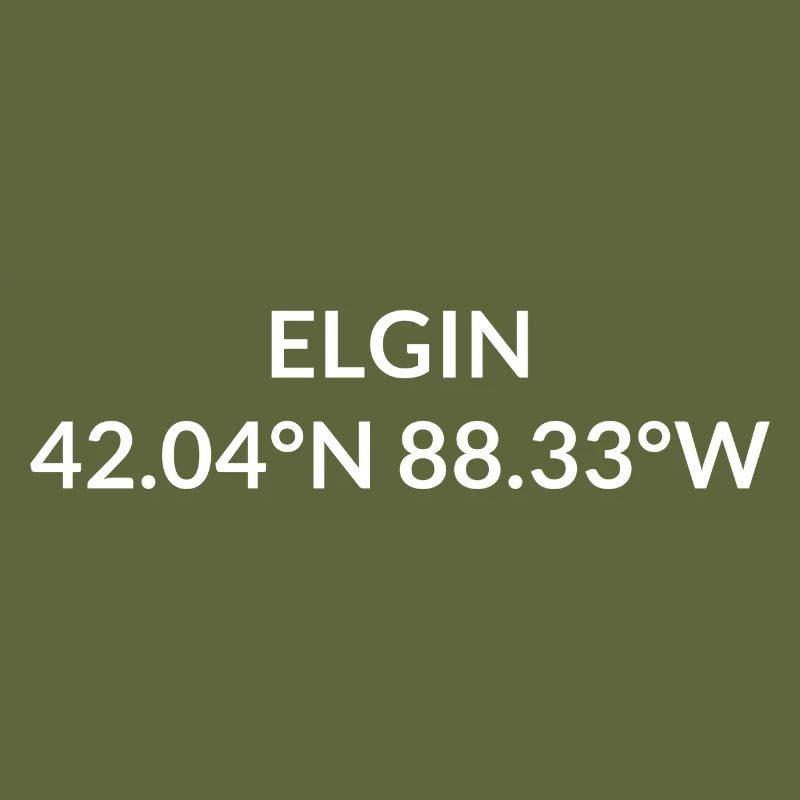Elgin, Illinois, USA Coordinates