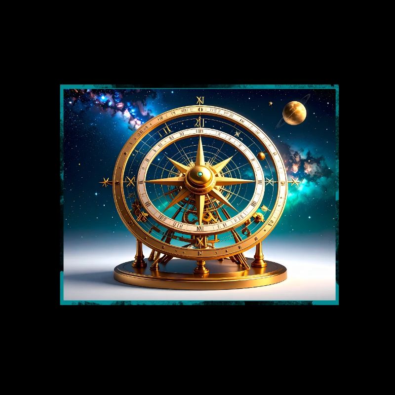 Northern Lights,Stars,Night, Compass