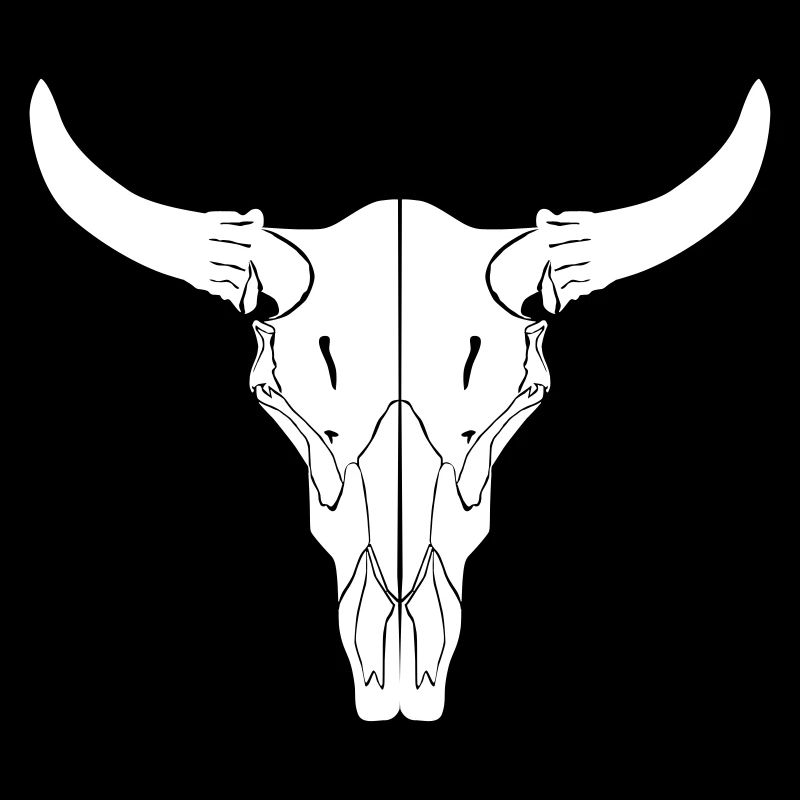 cooler Rinderschädel