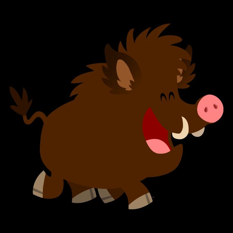 Das glückliche Wildschwein von Cheerful Madness!!
