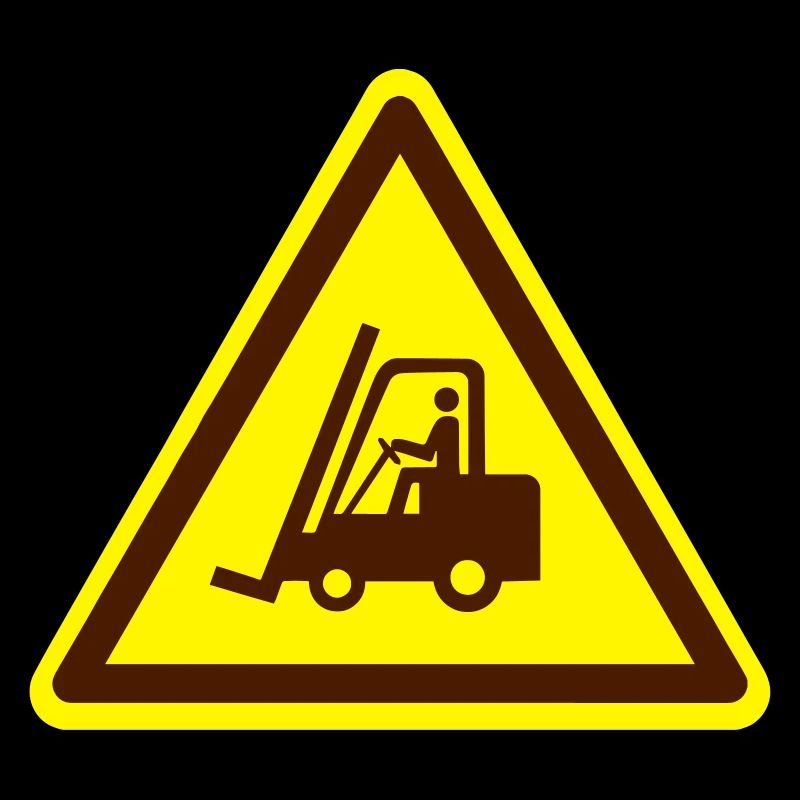 Gabelstapler Schild (Farben anpassbar!)