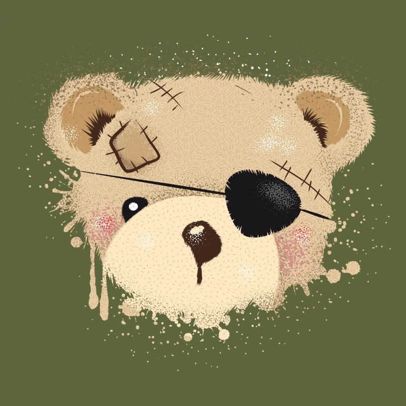 Nounours avec cache-œil