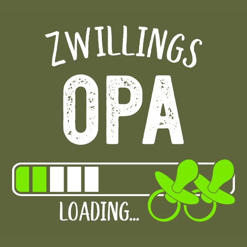 Zwillingsopa Loading Opa Großvater Zwillinge