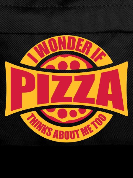 pizza thinks about me