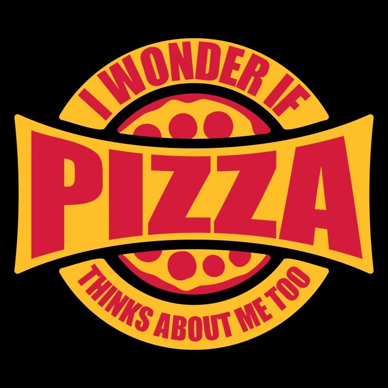 pizza thinks about me