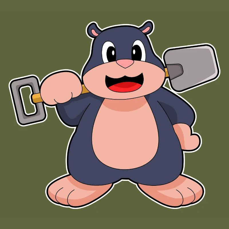 Mole Miner Shovel Mining