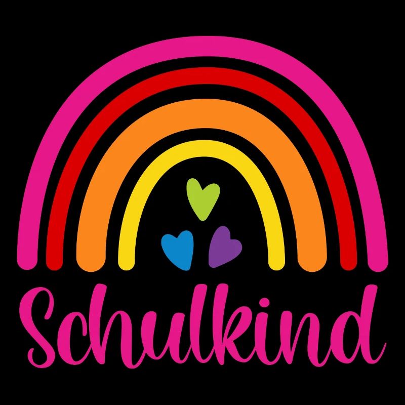 Schulkind Regenbogen Schulanfang Einschulung 2026