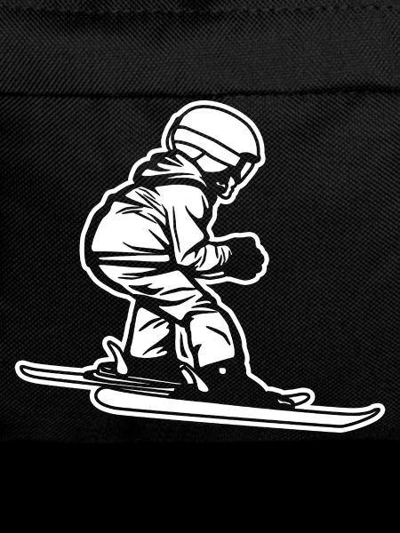 Funny little skier