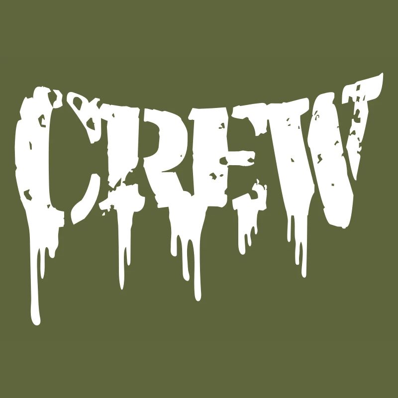 Crew Graffiti Spray Stamp laisse tomber des éclaboussures de peinture