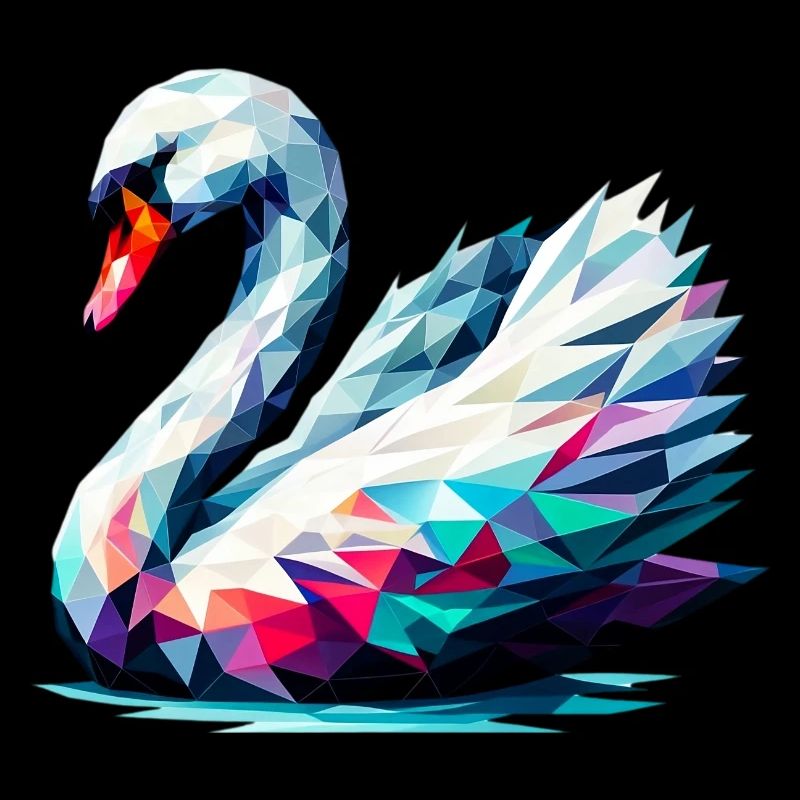 Polygonaler Schwan