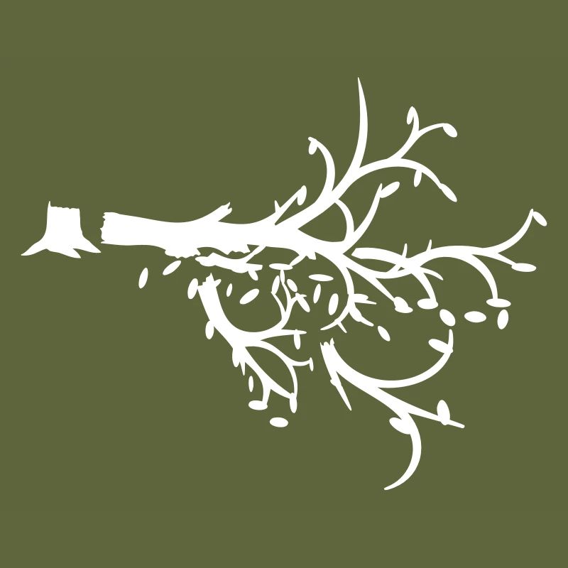 Felled Lumberjack Tree Forest Sapling Silhouette