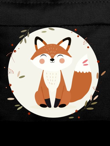 Smiling Fox – Playful Nature Illustration