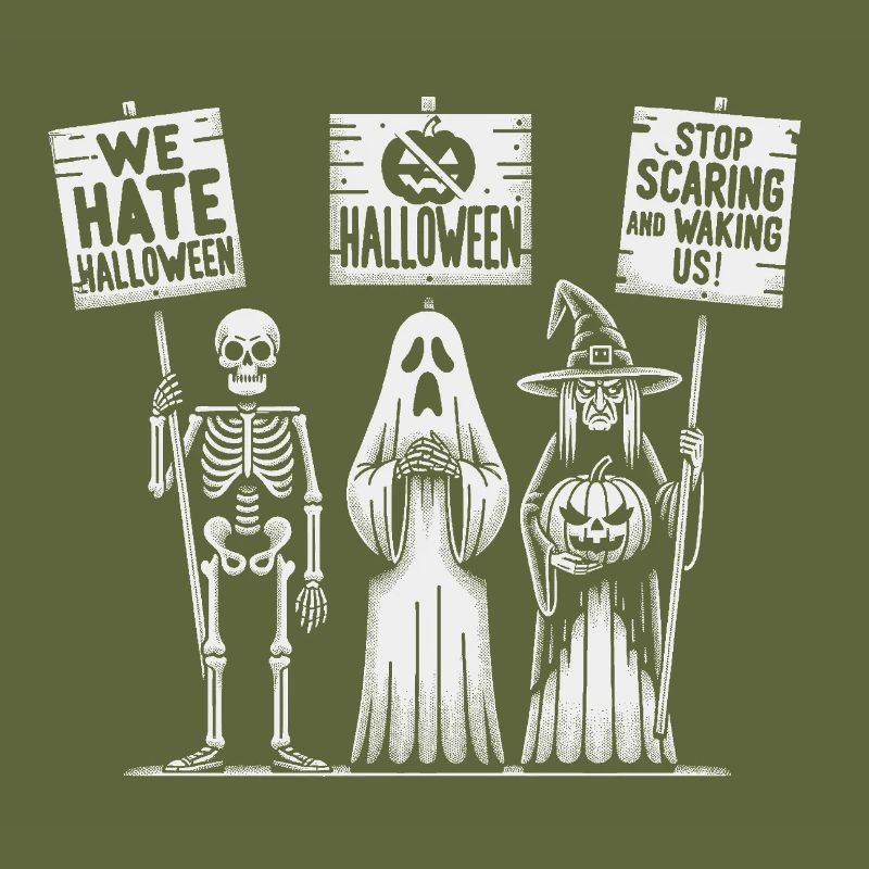 Conception de squelettes de protestation d’Halloween