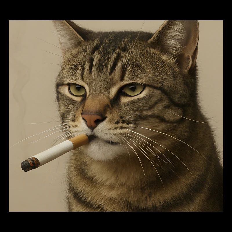 Smoking Cat Generation Z Meme Cat Smoking