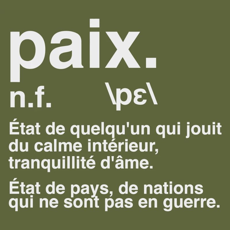 Peace Definition Dictionary Style
