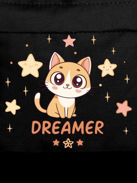 Dreamy Kitten and Sweet Stars