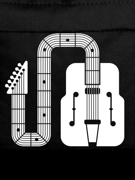 Abstract Shape Retro-Gitarre