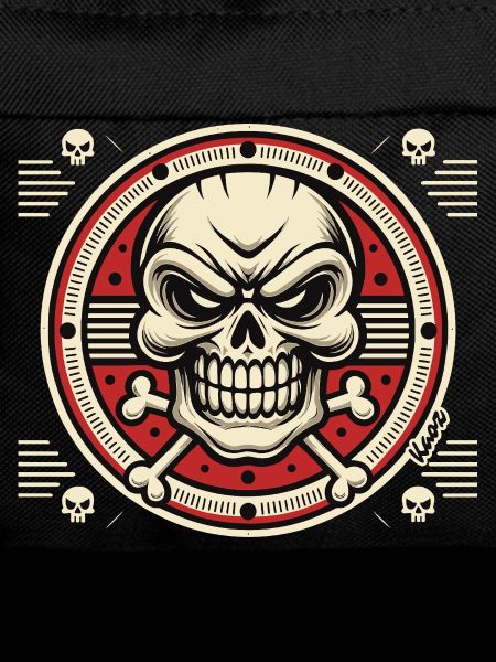 Skull Emblem with Crossed Bones
