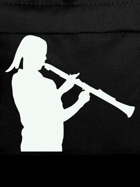 Silhouette mit Klarinette
