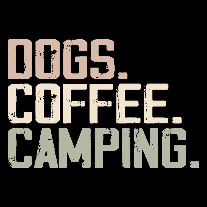 Hunde Kaffee Camping Lustige Camper