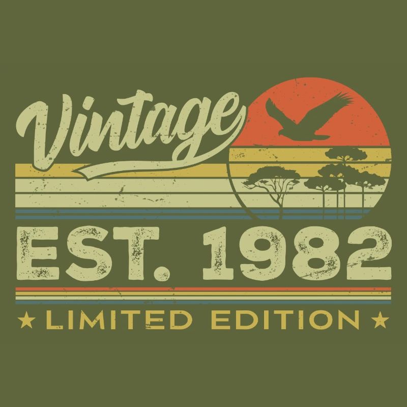 Vintage 1982 Awesome Since 1982 Gift 1982 Retro