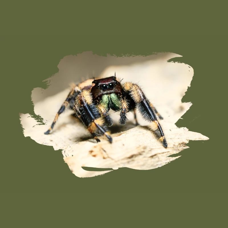 phidippus otiosus jumping spider, spring spinne