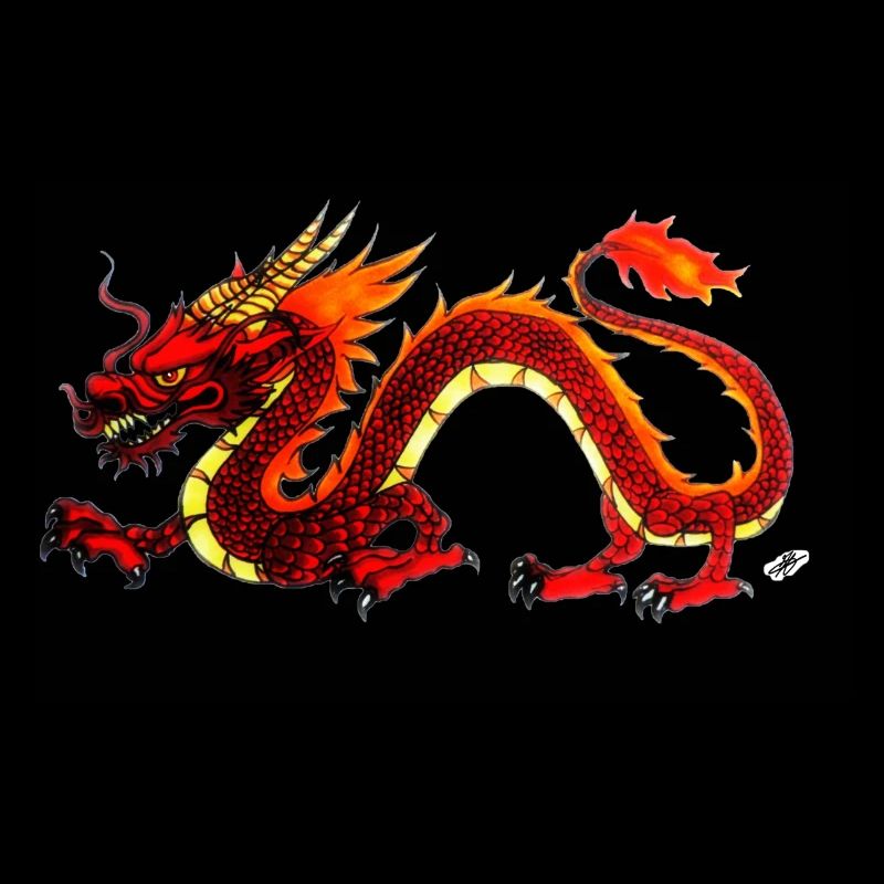 Roter Drache