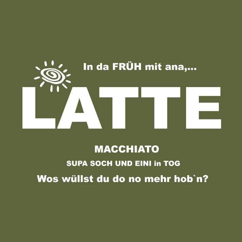 In da Früh mit einer LATTE und Sonne