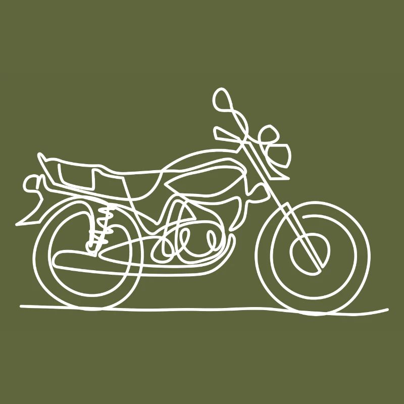 Biker Gift Motorcycle Line ART Gift